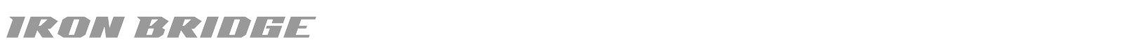 Iron Bridge font preview